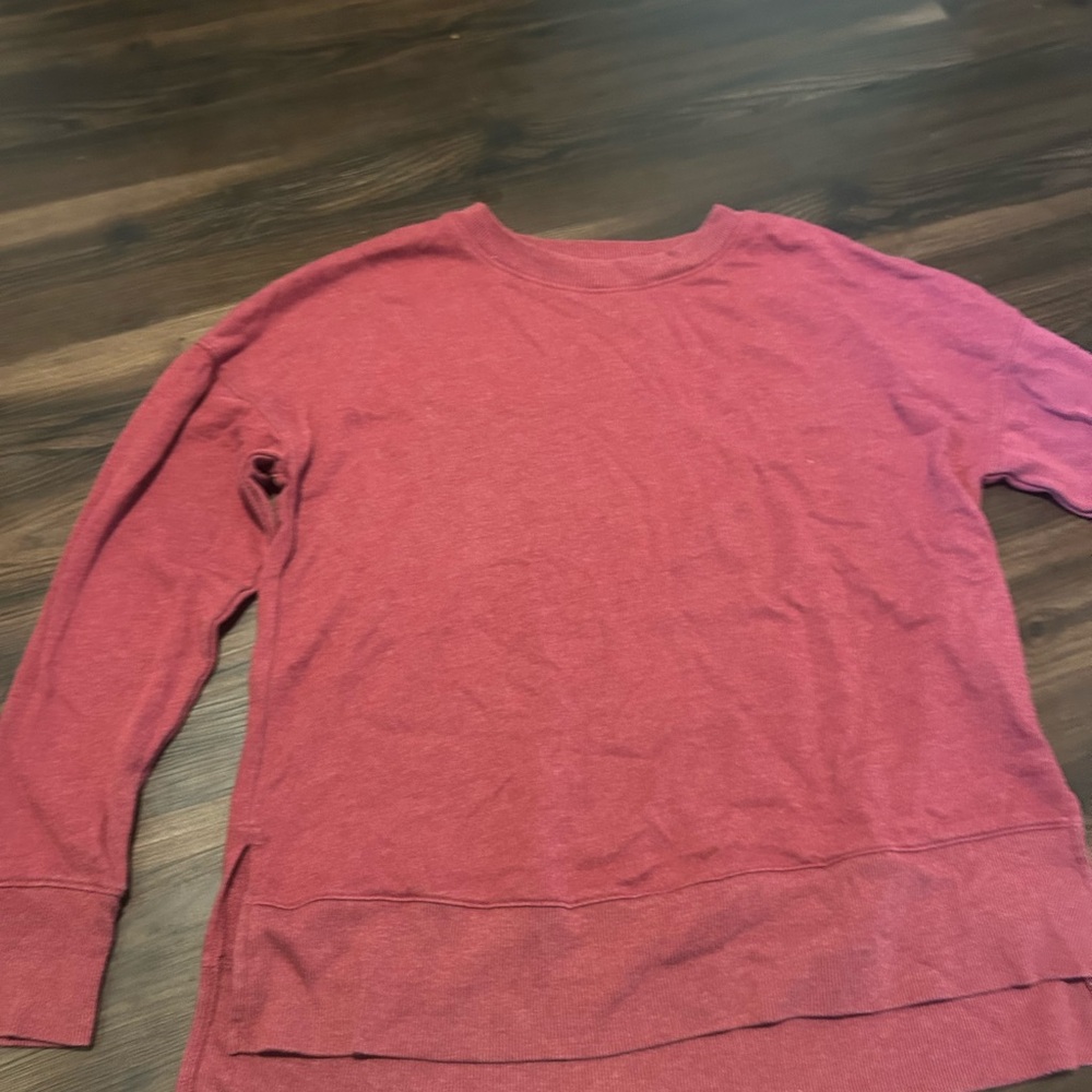 Time and Tru Burgundy Long Sleeve Top